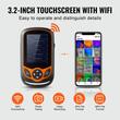 Camera cu termoviziune, ecran color 3.2”, card SD 16 Gb, Li-ion, -20°C pana la 550°C, rezolutie IR de 256 x 192 px, WiFi, ecran tactil