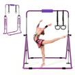 Bara gimnastica pliabila pentru copii, max 63 kg, Inaltime reglabila 914-1321 mm, Violet
