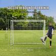 Poarta pentru mini fotbal 242 x 92 x 184 cm, 4 x tarusi de fixare