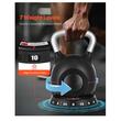 Gantera Kettlebell cu reglarea greutatii 7 niveluri (1,5, 3, 4,5, 6, 7,5, 9, 10 kg), ABS si aluminiu turnat sub presiune