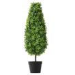 Set 2 plante artificiale, Inaltime 91.4 cm, Verde, PE si Otel carbon, protectie UV