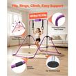 Bara gimnastica pliabila pentru copii, max 63 kg, Inaltime reglabila 914-1321 mm, Violet