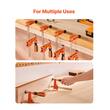 Set 4 x Cleme de fixare pentru lemn, deschidere F de 15,24, 30.48 cm, limita de sarcina 272 kg, Otel/Fonta