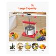 Presa manuala pentru struguri si fructe moi, Capacitate 3 l, Inox, 260x205x560 mm