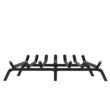 Suport de lemne pentru semineu sau vatra de foc, Vivatechnix 762 x 340 mm, Otel, teava 3/4 inch, Negru mat