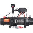 Troliu electric cu franghie sintetica 12V DC, capacitate 4536 kg, Lungime cablu 20 m, Telecomanda WiFi, IP67