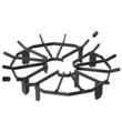 Suport de lemne pentru semineu sau vatra de foc, Vivatechnix diametru 638 mm, Otel, Negru 