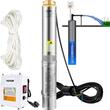 Pompa submersibila de adancime, Vevor Inox 1100 W, comanda externa, Inaltime max 57 m, 190 l/min, lungime cablu 20 m, IP68