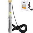 Pompa submersibila de adancime, Vevor Inox 1100 W, comanda externa, Inaltime max 57 m, 190 l/min, lungime cablu 20 m, IP68