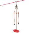 Set tiroliana lungime 20 m, capacitate max 250 kg, cablu, scaun