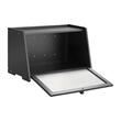 Cutie trapezoidala pentru paine, 420x250x260 mm, Lemn bambus, Negru