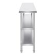 Masa de lucru Inox, pentru preparare alimente, 356x1524x864 mm, 2 x rafturi