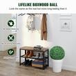 Set 2 plante artificiale, Diametru 472 mm, Verde, PE, protectie UV, 2 x instalatii luminoase led