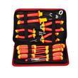 Set 12 surubelnite si clesti izolate 1000 V, VDE/GS, Crom Vanadiu, Magnetice, Geanta transport