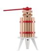 Presa mica pentru struguri si fructe moi, Capacitate 6 l, Otel/Lemn fag, 430x290x575 mm