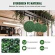 Set 2 plante artificiale, Diametru 472 mm, Verde, PE, protectie UV, 2 x instalatii luminoase led