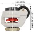 Set 4 roti pivotante cu inaltime reglabila, 2", max 250 kg / roata, ABS si Otel