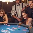 Masa de poker pliabila cu 2 fete, Hexagon, 8 jucatori, sine captusite, suporturi pentru pahare din otel inoxidabil, 1325 x 1325 x 765 mm