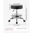 Scaun salon/frizerie/laborator, max 226 kg, rotatie 360 grade, Reglabil inaltime 520-680 mm, suport picioare