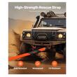 Curea de remorcare pentru off-road, lungime 2.4 m, Rezistenta la rupere 16 tone, bucla tripla, latime 76.2 mm