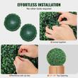 Set 2 plante artificiale, Diametru 472 mm, Verde, PE, protectie UV, 2 x instalatii luminoase led