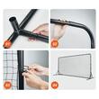 Poarta pentru antrenament fotbal, 366 x 121 x 183H, 4 x tarusi de fixare, geanta transport