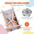 Leagan pentru copii, maxim 68 Kg, sfoara, lemn si textil, 70 x 40 x 20 cm, centura prindere