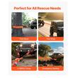 Curea de remorcare pentru off-road, lungime 2.4 m, Rezistenta la rupere 16 tone, bucla tripla, latime 76.2 mm