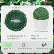 Set 2 plante artificiale, Diametru 472 mm, Verde, PE, protectie UV, 2 x instalatii luminoase led
