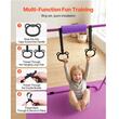 Bara gimnastica pliabila pentru copii, max 63 kg, Inaltime reglabila 914-1321 mm, saltea, 2 x inele, Violet
