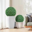Set 2 plante artificiale, Diametru 472 mm, Verde, PE, protectie UV, 2 x instalatii luminoase led