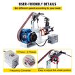 Slefuitor profesional de banc cu banda, 1500 W, 0-2800 rpm, masa reglabila, Otel, Banda 5.08 x 208.28 cm