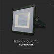 Proiector led, 100W, 4000K, IP65, 8700 lm, Negru, 261 x 32 x 217 mm