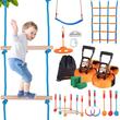 Set de joaca pentru exterior, 39 buc, Lungime 17 m, Greutate maxima 226.8 kg