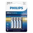 Set 4 baterii Philips LR03, AAA, Ultra Alcaline