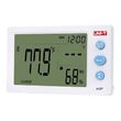 Statie meteo interior/exterior, Ceas, Alarma, Umiditate, Alb, 130x22x78 mm