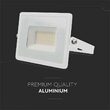 Proiector led, 30 W, 2510 lm, 3000 K, IP65, Aluminiu, Alb