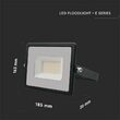 Proiector led, 30 W, 2510 lm, 4000 K, IP65, Aluminiu, Negru