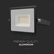 Proiector led, 30 W, 2510 lm, 4000 K, IP65, Aluminiu, Negru