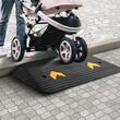 Rampa din cauciuc, pentru borduri, praguri, max 15 t, dimensiune 90.2 x 45.7 x 7.6 cm