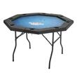 Masa de poker pliabila cu 2 fete, Hexagon, 8 jucatori, sine captusite, suporturi pentru pahare din otel inoxidabil, 1325 x 1325 x 765 mm