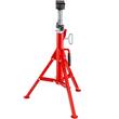 Suport pentru tevi cu cap in V, max 12 inch, Portabil, Inaltime reglabila 71-132 cm, capacitate 2 tone