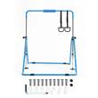 Bara gimnastica pliabila pentru copii, max 63 kg, Inaltime reglabila 914-1321 mm, Albastra, Otel
