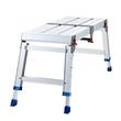 Scara tip platforma, portabila si pliabila, Aluminiu, 1 x treapta, max 227 kg, Inaltime reglabila 60-508 mm, anti-derapanta