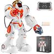 Robot inteligent interactiv, Telecomanda, USB, 300 x 135 x 355 mm, 2 moduri de miscare si 24 de expresii, 50 actiuni
