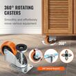 Set 4 roti pivotante cu inaltime reglabila, 3", max 82 kg / roata, ABS si Otel