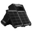 Ventilator camping solar cu acumulator, 10000 mAh, Panou solar independent 7W, lanterna, putere 10W