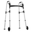 Cadru de mers, Inaltime reglabila pe 8 niveluri, Pliabil, 2 x roti, max 160 kg