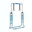 Bara gimnastica pliabila pentru copii, max 63 kg, Inaltime reglabila 914-1321 mm, Albastra, Otel