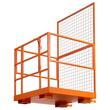 Platforma de lucru tip cusca pentru stivuitor, 1225 x 1148 mm, Capacitate max 635 kg, Otel carbon